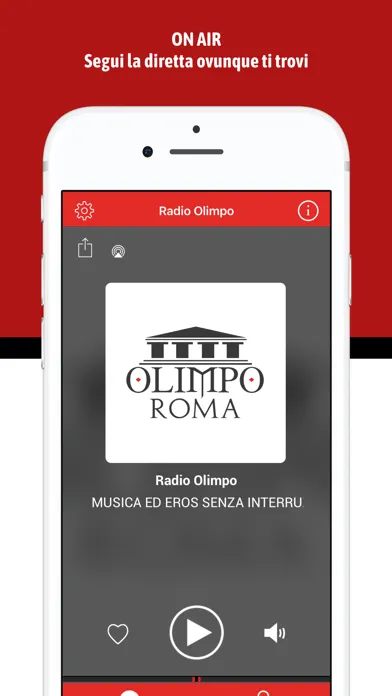 Captures d'écran de Radio Olimpo