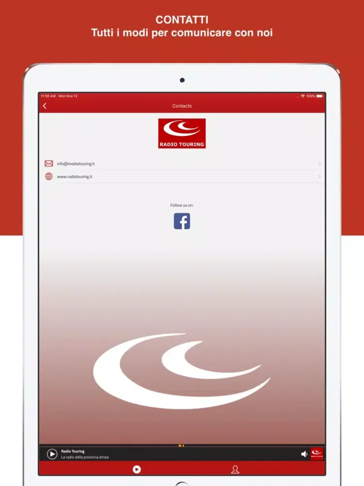 Zrzuty ekranu Radio Touring iPad 
