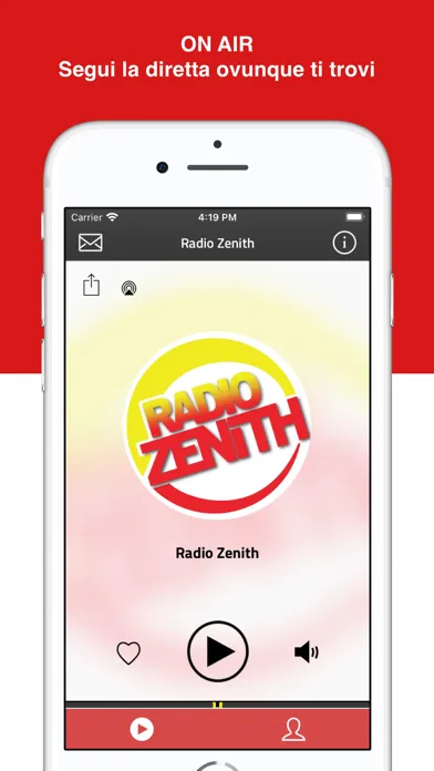 Screenshot di Radio Zenith