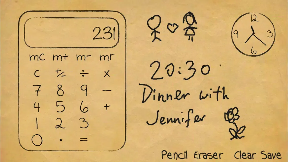 Capturas de pantalla de Paper Calculator & Clock