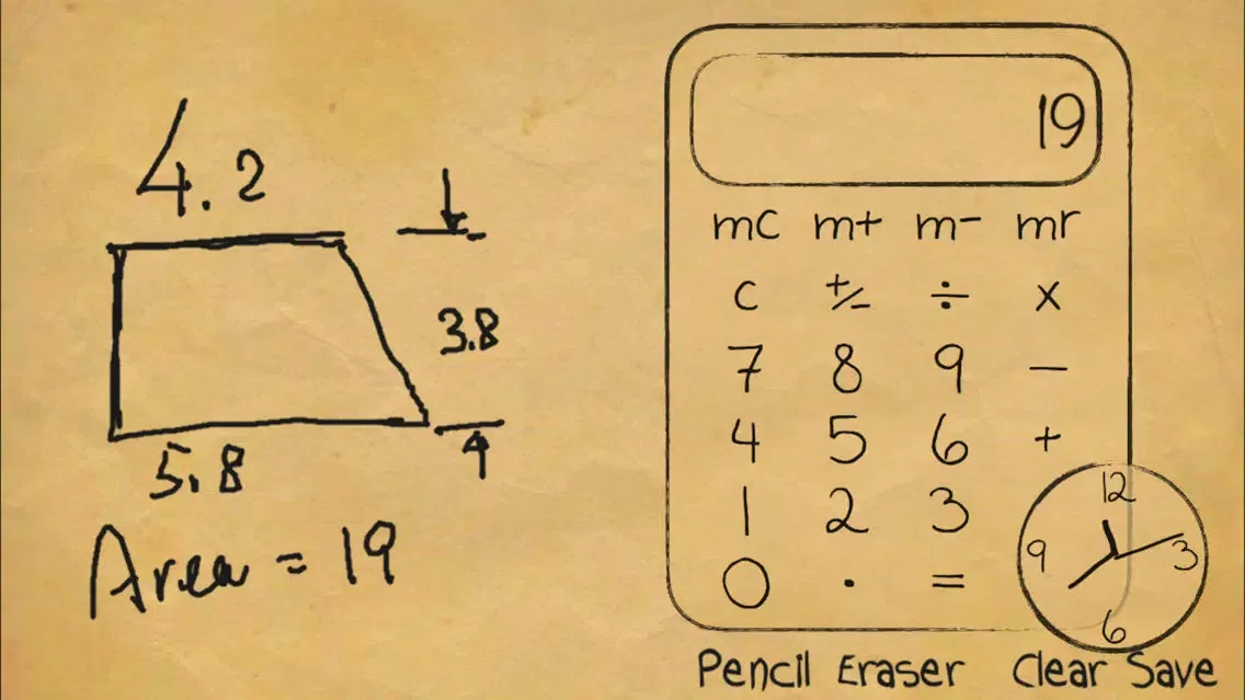Capturas de pantalla de Paper Calculator & Clock