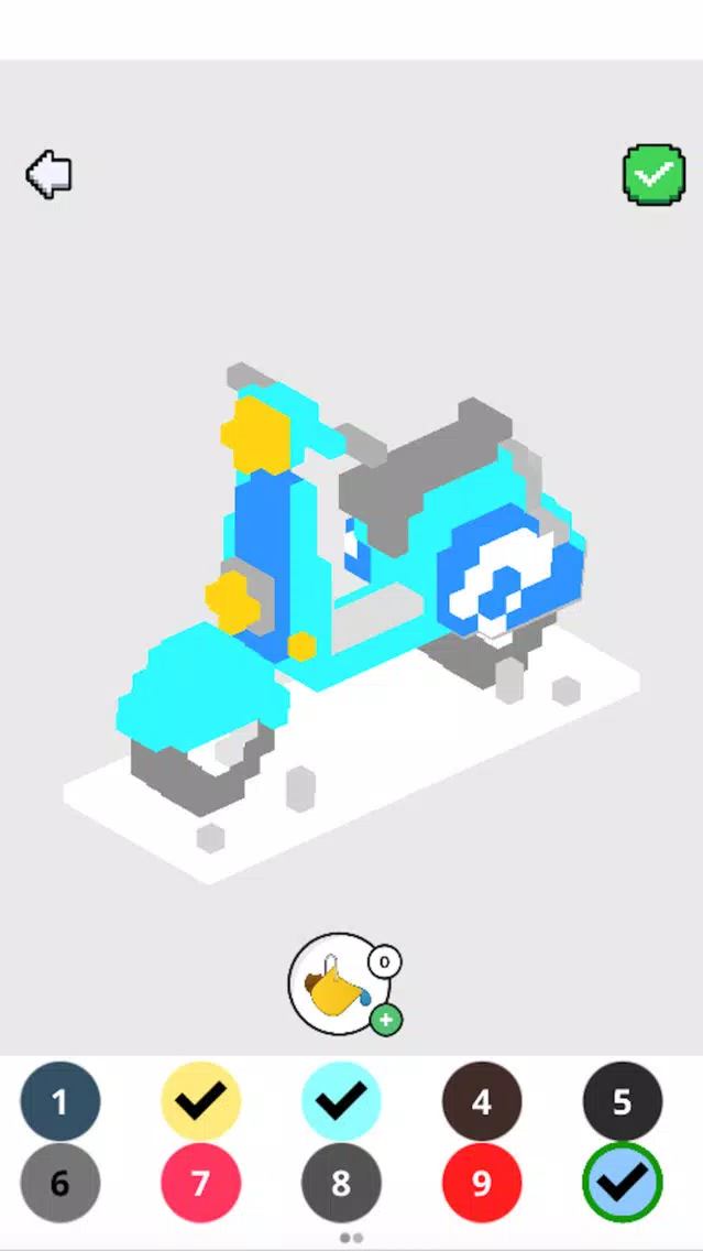 Zrzuty ekranu Voxel Art 3D: Color by Number