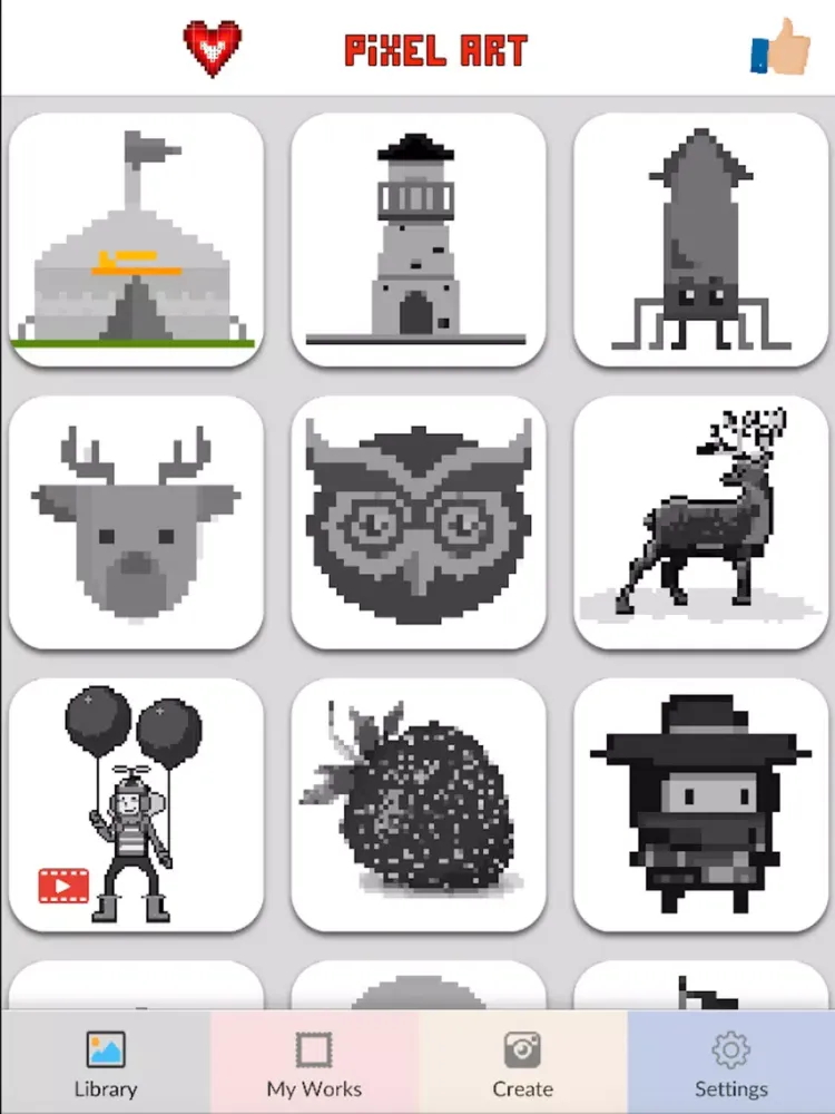 Pixel Art Color by Numbers 2D iPad  स्क्रीनशॉट