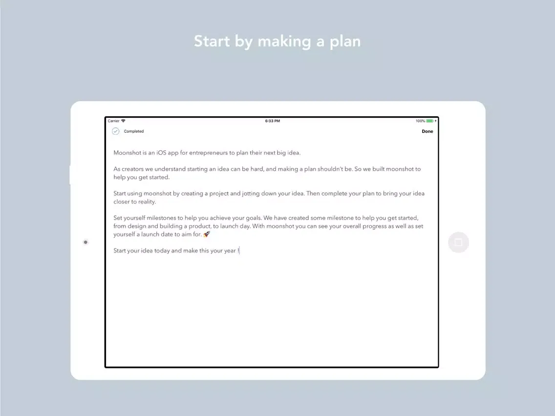 Zrzuty ekranu Moonshot - Launch Your Startup iPad 