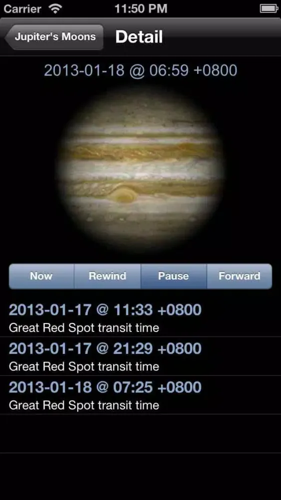 Captures d'écran de Jupiter Guide