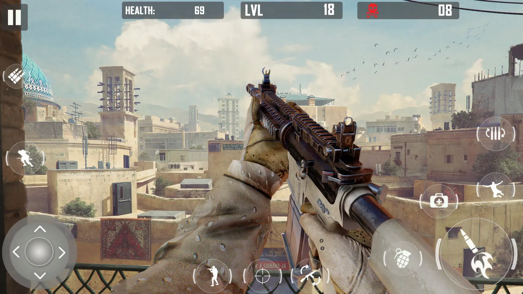 Capturas de tela do fps cover firing Offline Game