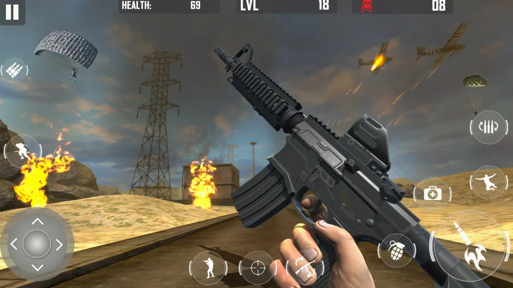 Capturas de tela do fps cover firing Offline Game