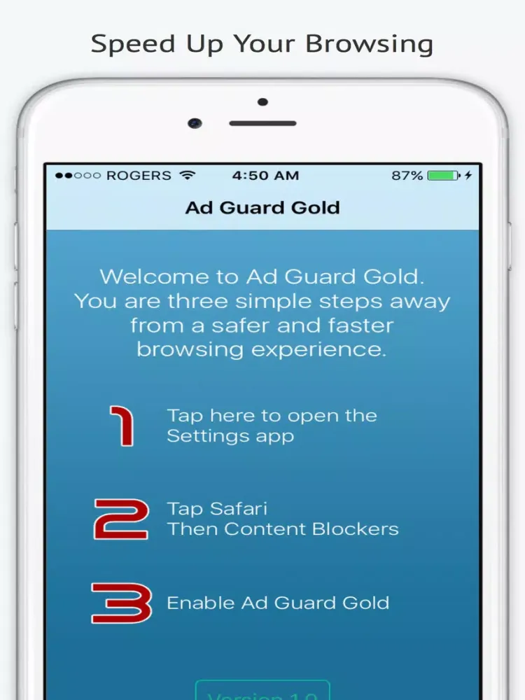Ad Guard Gold - Industry Leading Ad Blocker To Let You Browse Faster and Safer iPad  Ekran Görüntüleri