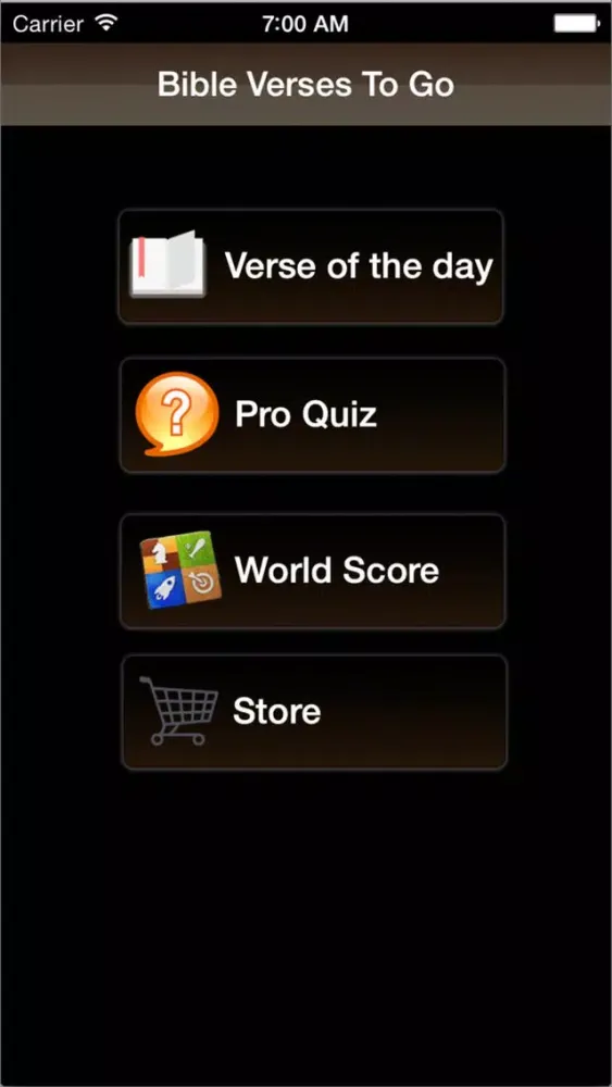 Tangkapan layar Popular Bible Verses and Trivia to go