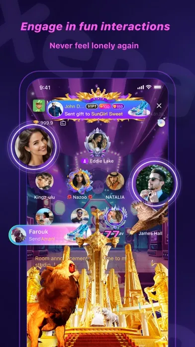Ảnh chụp màn hình của Xena Live - Group Voice Chat