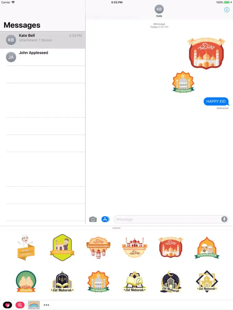 Islamic Stickers - Eid Sticker iPad  স্ক্রিনশট