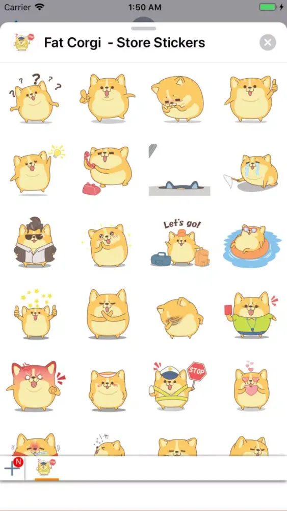 Fat Corgi - Store Stickers应用截图