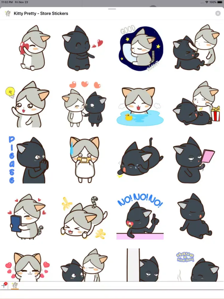 Kitty Pretty - Store Stickers iPad  سکرین شاٹس
