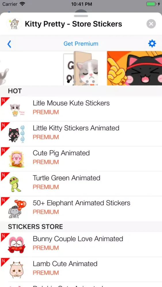 Kitty Pretty - Store Stickers سکرین شاٹس