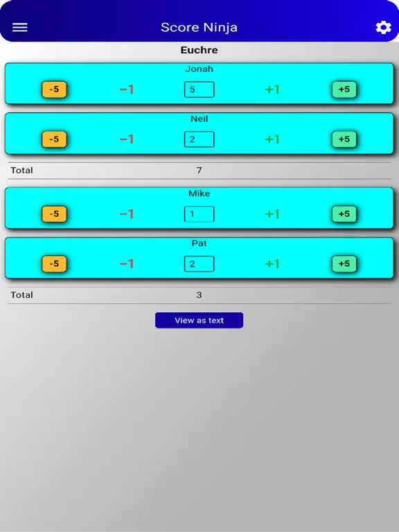 Zrzuty ekranu Ninja Scorer iPad 