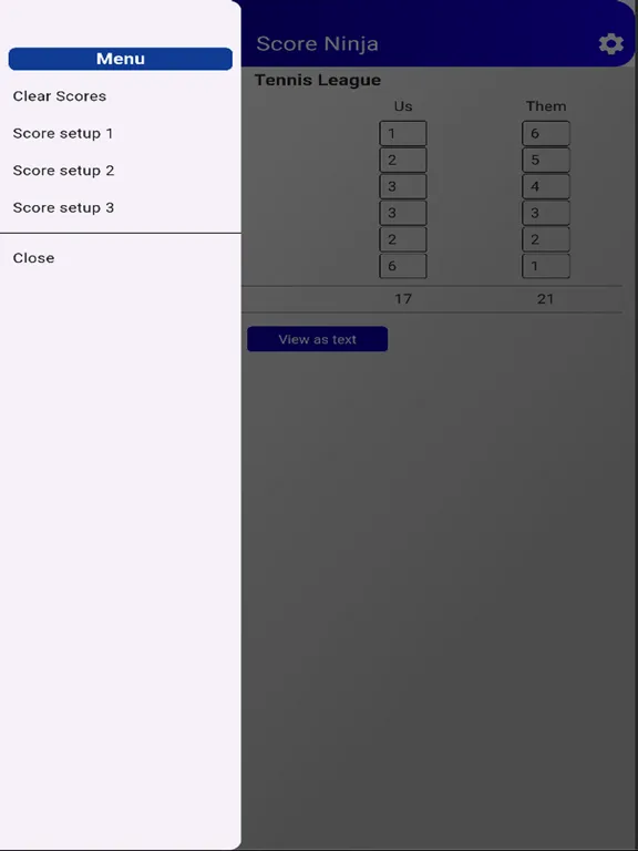Zrzuty ekranu Ninja Scorer iPad 