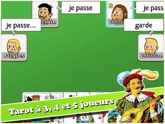 Jeu de Tarot (3, 4, 5 joueurs) iPad 應用截圖