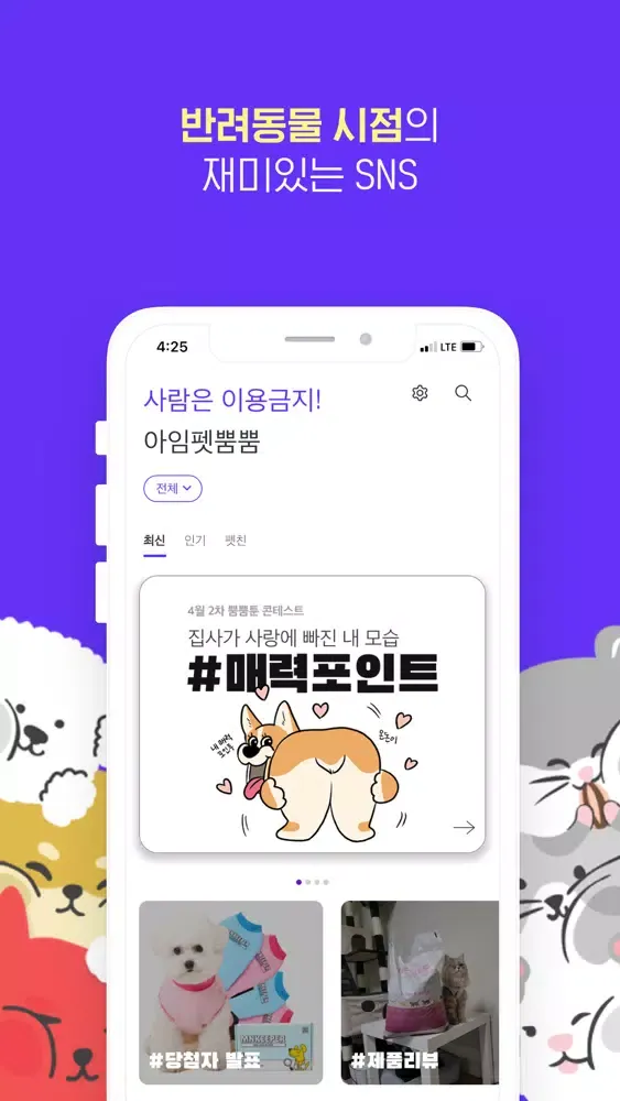 تصاویر 아임펫뿜뿜 - 반려동물 시점의 재미있는 SNS