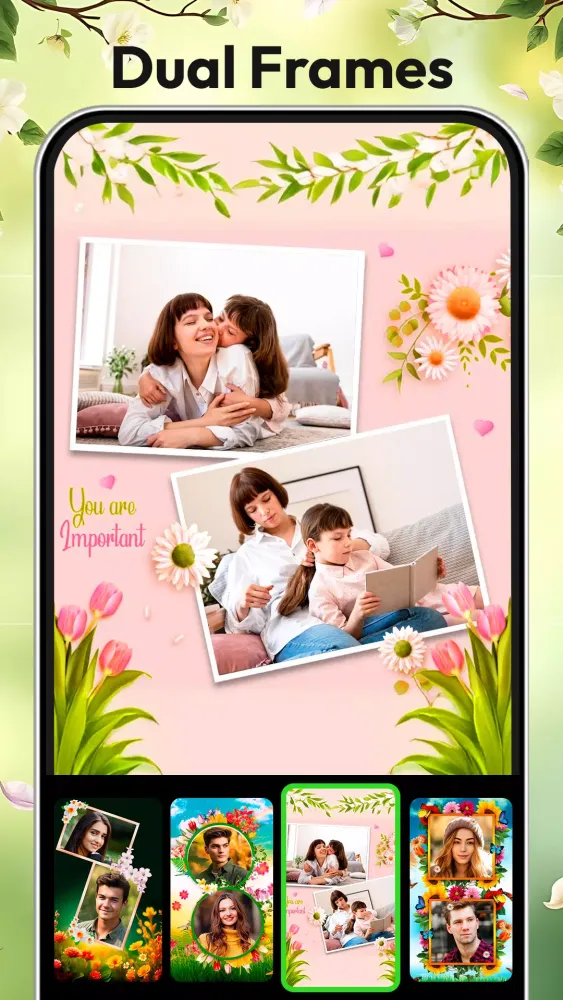 Flora Photo Frame Photo Editor سکرین شاٹس