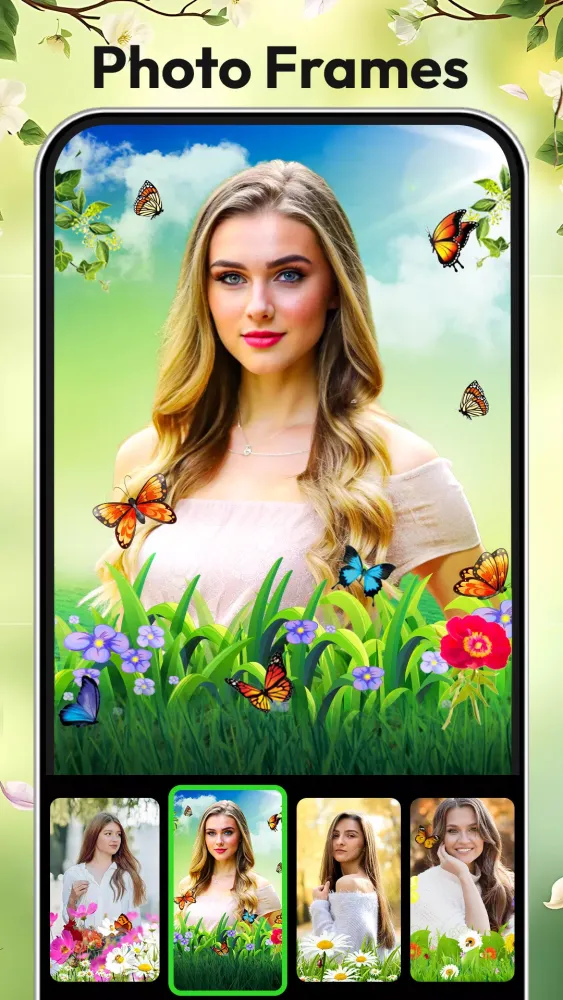 Flora Photo Frame Photo Editor سکرین شاٹس