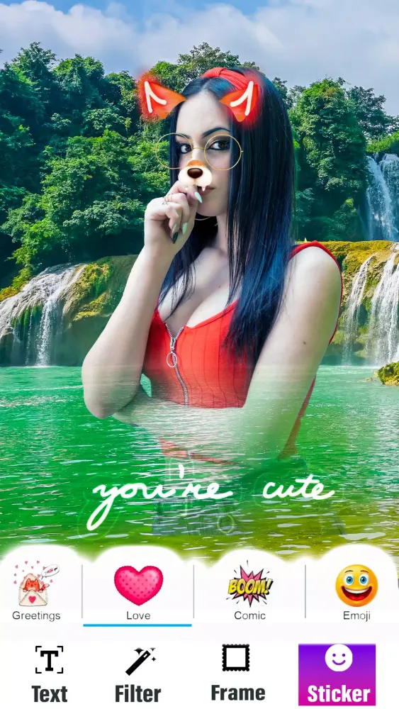 Nature Photo Frames & Editor Screenshots