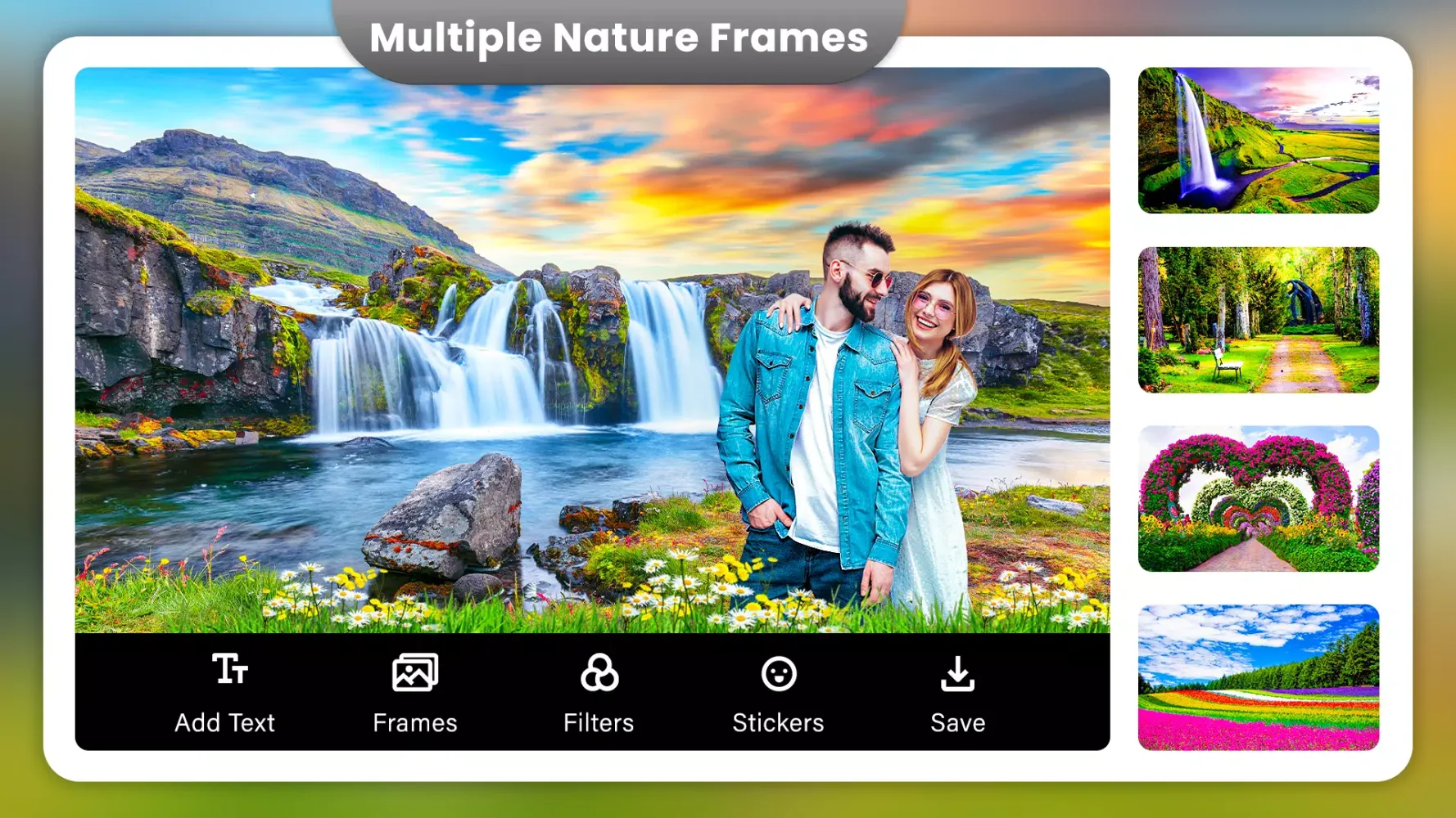 Nature Photo Frames & Editor Screenshots
