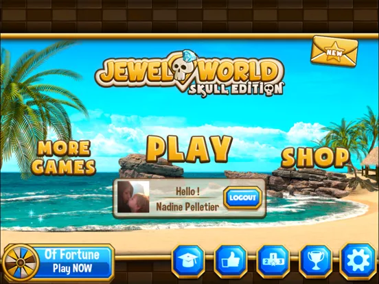 Tangkapan layar Jewel World Skull Edition iPad 