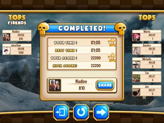 Tangkapan layar Jewel World Skull Edition iPad 