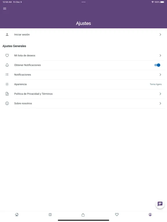 Ảnh chụp màn hình của El Cel Crisol iPad 