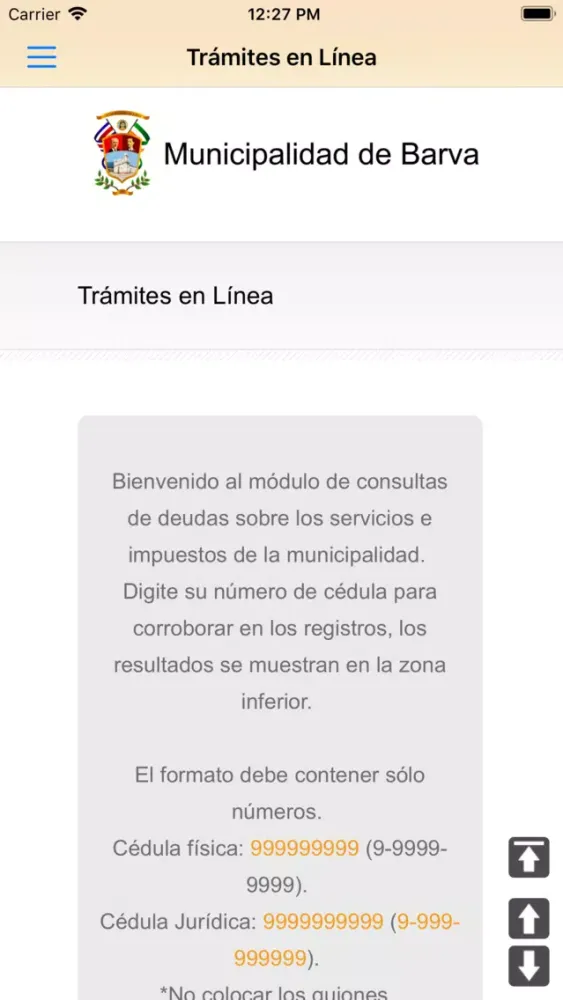 Capturas de pantalla de Municipalidad de Barva