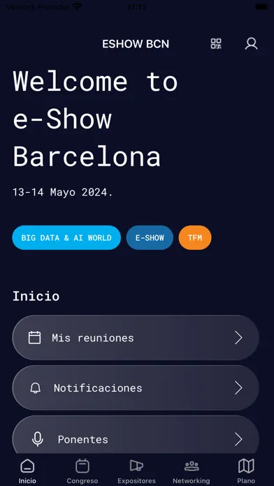 Capturas de tela do E-SHOW BCN