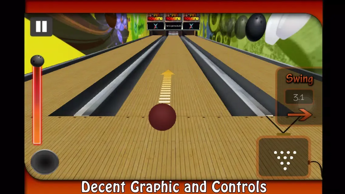 Tangkapan skrin Real Ten Pin Bowling 3D