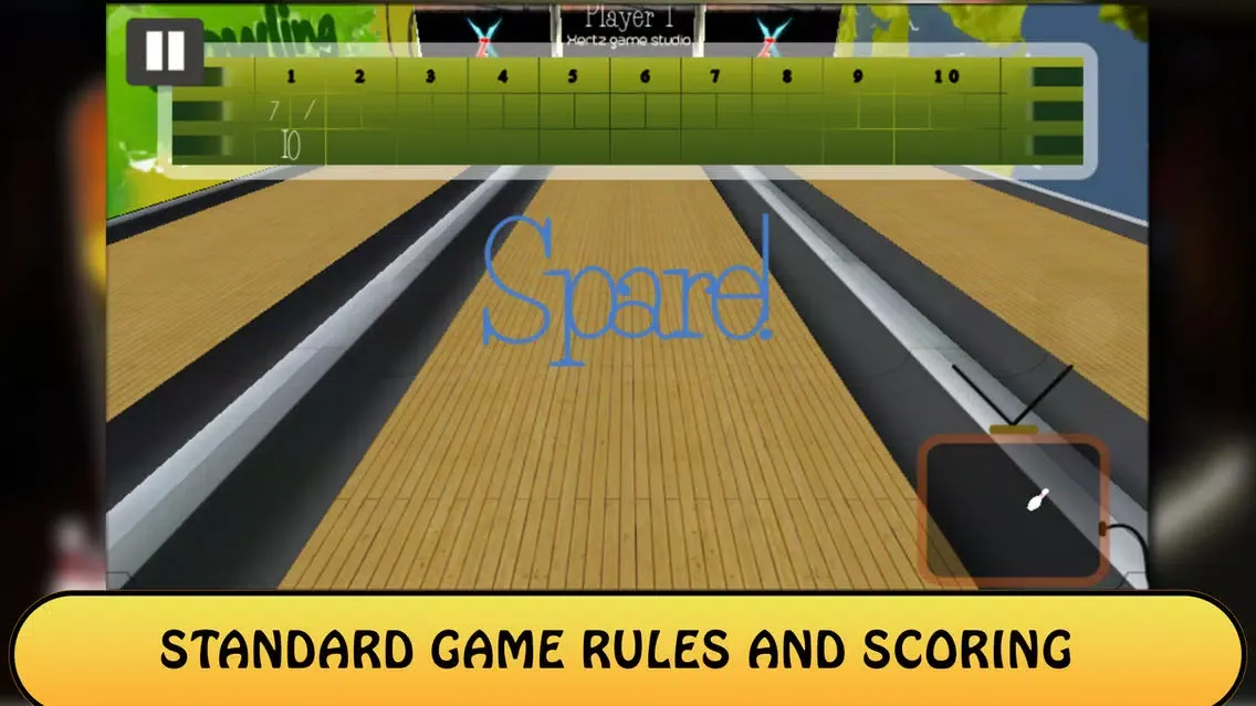 Tangkapan skrin Real Ten Pin Bowling 3D
