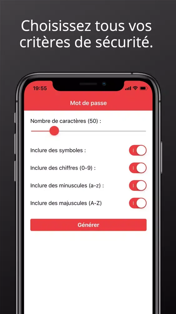 Tangkapan skrin Mot de passe PRO