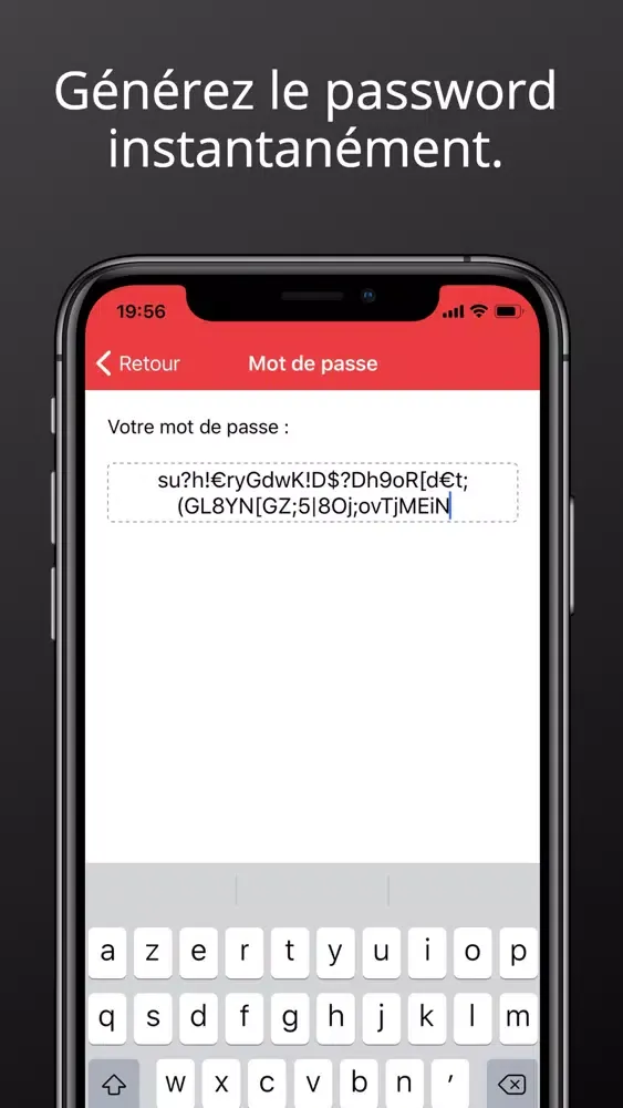 Tangkapan skrin Mot de passe PRO