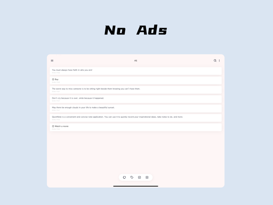 QuickNote-Todo iPad 应用截图