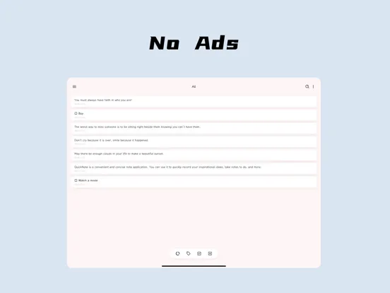 QuickNote-Todo iPad 应用截图