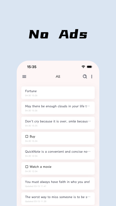 QuickNote-Todo应用截图