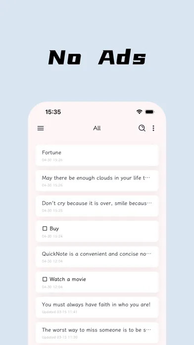 QuickNote-Todo应用截图