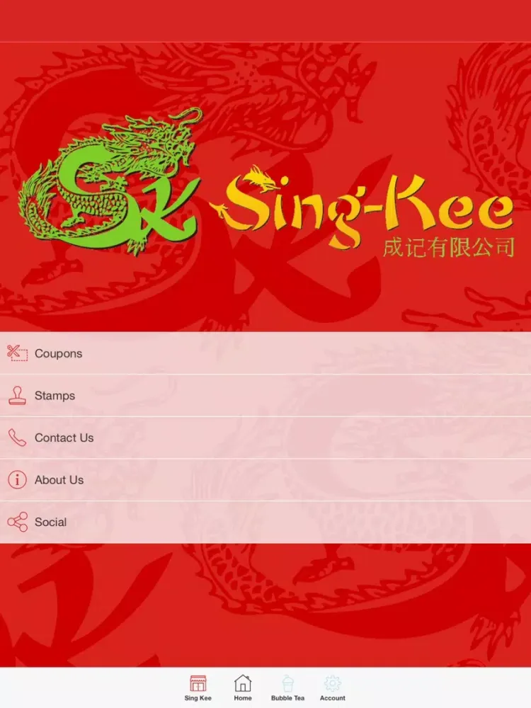 Sing Kee & Bubble Tea iPad 应用截图