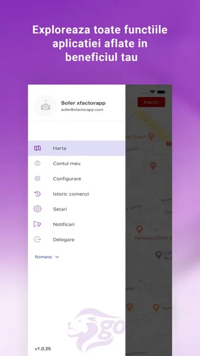 Zrzuty ekranu Sofer LeoneGO