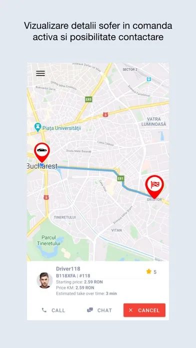 Taxi Sissy Client Ekran Görüntüleri