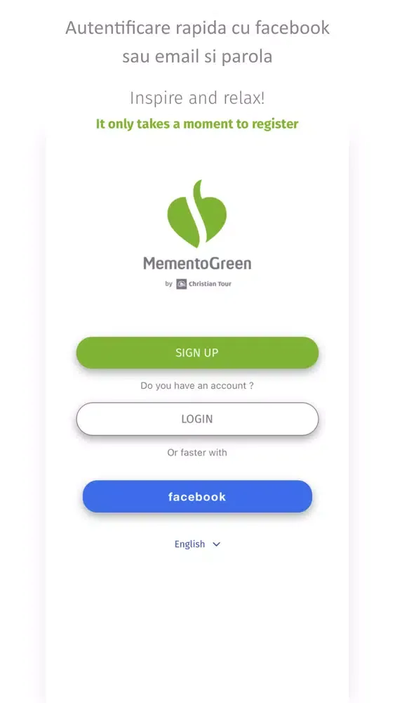 Capturas de tela do MementoGreen