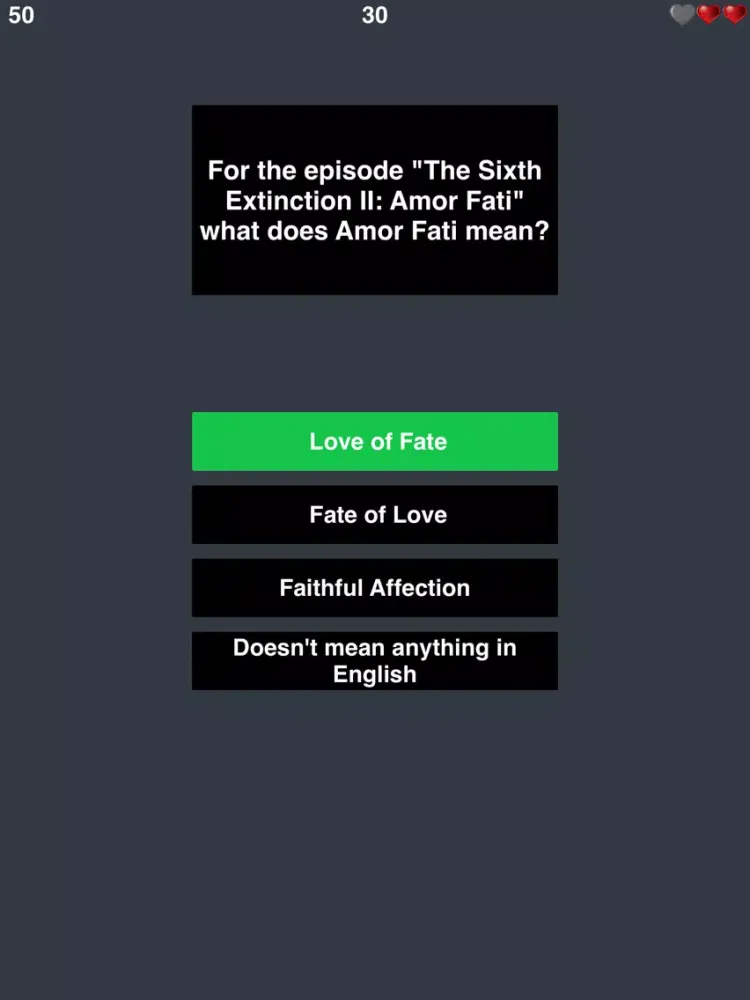 Trivia for The X-Files - Horror Drama SF TV Series iPad 应用截图