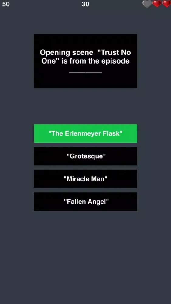 Trivia for The X-Files - Horror Drama SF TV Series应用截图