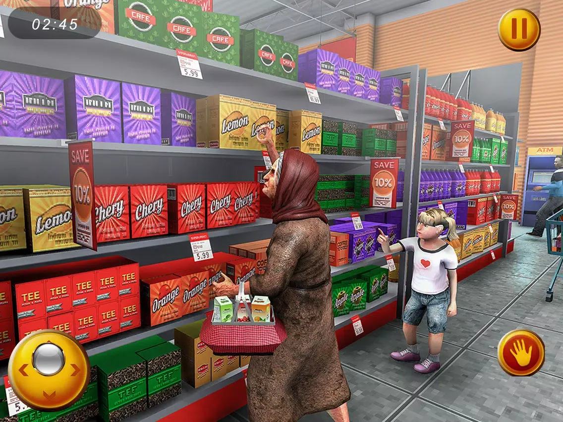 Tangkapan layar Happy Granny Shopping market iPad 