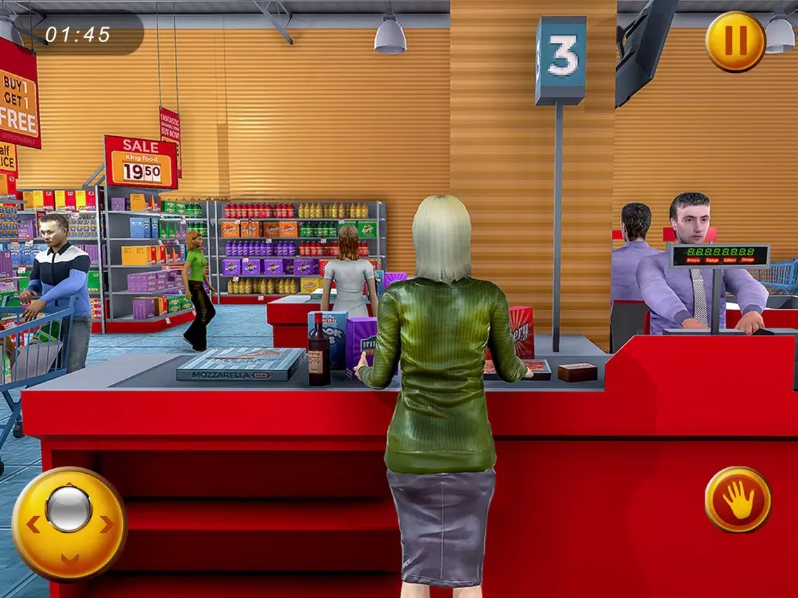 Tangkapan layar Happy Granny Shopping market iPad 