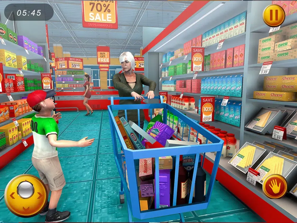Tangkapan layar Happy Granny Shopping market iPad 