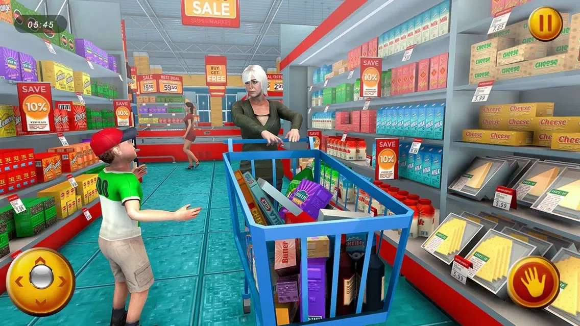 Tangkapan layar Happy Granny Shopping market