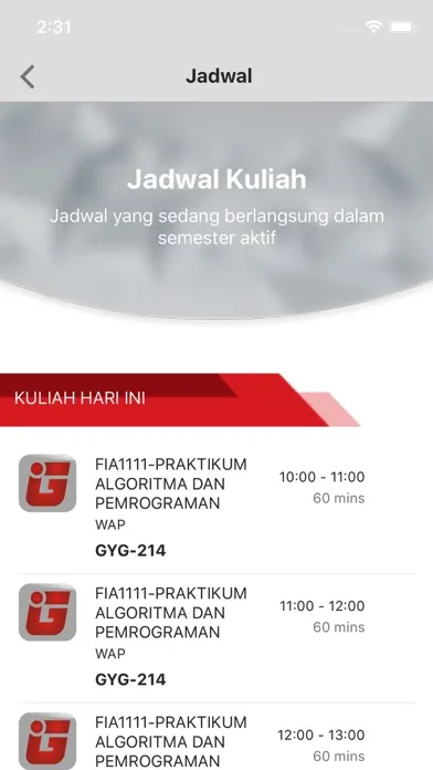 Capturas de pantalla de XGracias Telkom Campus